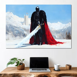 Guardian of Frostbound Realms - NicheCanvas