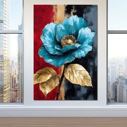 Golden Blossom Radiance - NicheCanvas