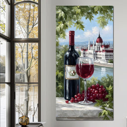 Wine Reverie by the Danube - NicheCanvas