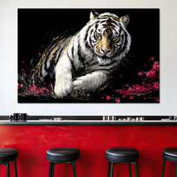 Snow Tiger Petal Shadow - NicheCanvas