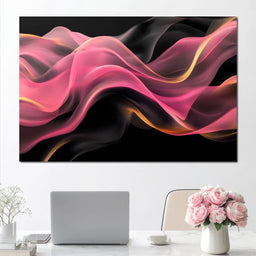 Silken Waves of Radiant Light - NicheCanvas