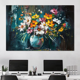 Bouquet of Wild Vibrance - NicheCanvas