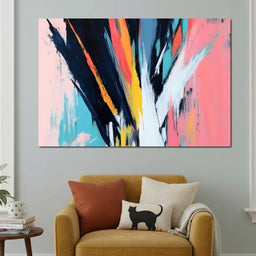 Abstract Dynamic Color Burst - NicheCanvas