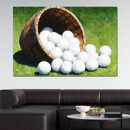 Basket of Golfing Dreams - NicheCanvas