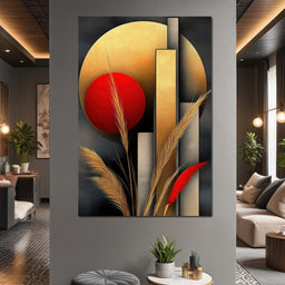 Sunset Geometry - TooplesArt - NicheCanvas