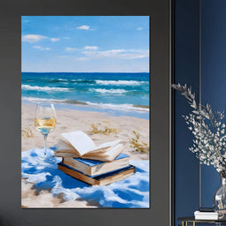 Seaside Pages and Golden Sip - NicheCanvas