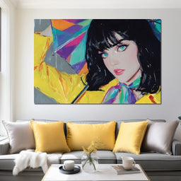 Raincoat Girl - NicheCanvas