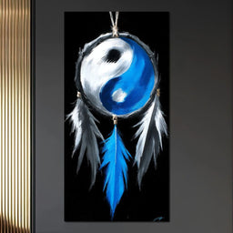 Yin Yang Dreamcatcher Balance - NicheCanvas