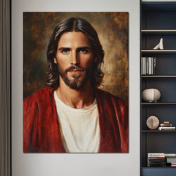 Divine Reflection of Grace Jesus Portrait - NicheCanvas