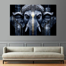 Majestic Ganesha Reverie - NicheCanvas