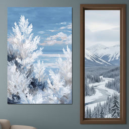 Frosted Seaside Botanicals - NicheCanvas