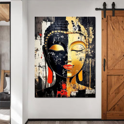 Golden Reflections Buddha Splendor - NicheCanvas
