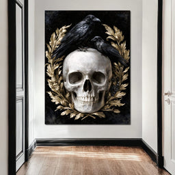 Gilded Crows Upon Bone - NicheCanvas