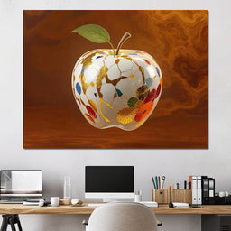 The Kintsugi Apple - TooplesArt - NicheCanvas