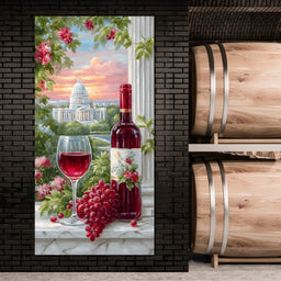 Capitol Tranquility & A Cup of Wine - NicheCanvas