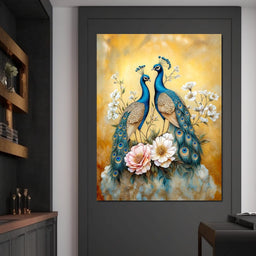 Peacock Serenade - TooplesArt - NicheCanvas