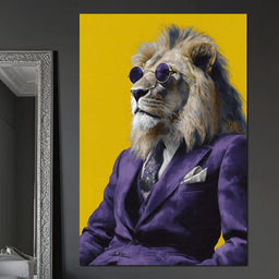 Regal Lion Boss Violet Suit - NicheCanvas