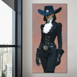 Elegance of the Midnight Duchess - NicheCanvas