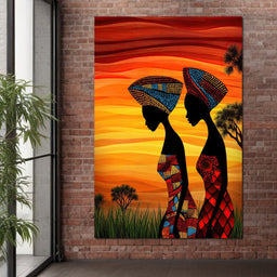 Sisters of the Savannah - TooplesArt - NicheCanvas