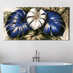 Gilded Foliage Under Midnight Light - NicheCanvas