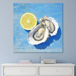Seaside Citrus Oysters Delight - NicheCanvas