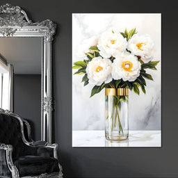 Opulent Peony Elegance - NicheCanvas