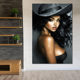 Enchanting Elegance Portrait - NicheCanvas