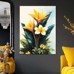 Tropical Petal Symphony - NicheCanvas