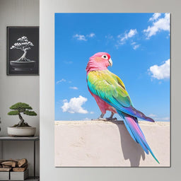 Vibrant Parrot - NicheCanvas