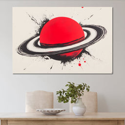 Planetary Vortex Saturn - NicheCanvas