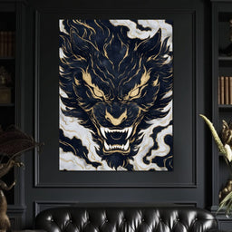 Golden Tempest Tiger Roar - NicheCanvas