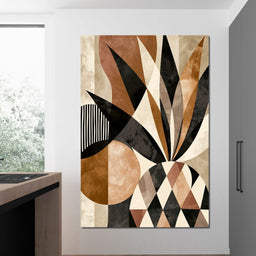 Geometric Geometry Of The Tropical Pineapple - NicheCanvas