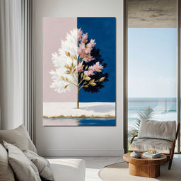 Dual Seasons Golden Blossom - NicheCanvas