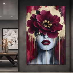 Golden Petals Silent Beauty - NicheCanvas