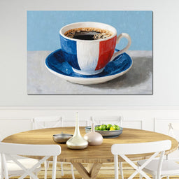 French Tricolor Coffee Cup - NicheCanvas