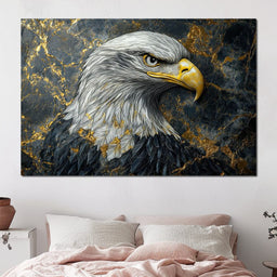 Majestic Eagle Golden Realm - NicheCanvas
