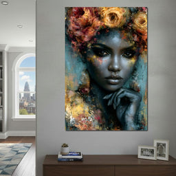 Gilded Petals Of Royal Grace - NicheCanvas