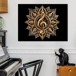 Golden Resonance Within Sacred Geometry - NicheCanvas