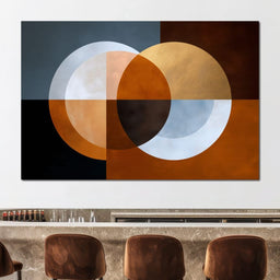 Mid Century Geometric Orbits - NicheCanvas