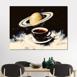 Saturn's Morning Brew - NicheCanvas
