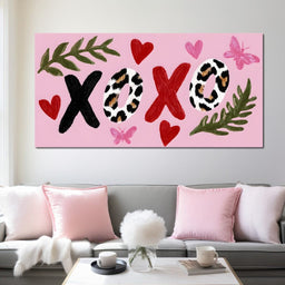 Leopard Kiss XOXO Love Garden - NicheCanvas