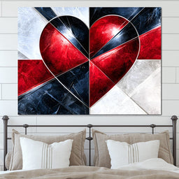 Fractured Pulse of Passion - NicheCanvas