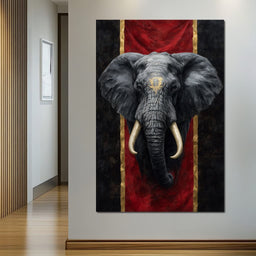 Golden Sigil Elephant King - NicheCanvas