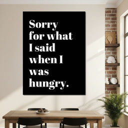 Apology Before Snacks Take Over - NicheCanvas