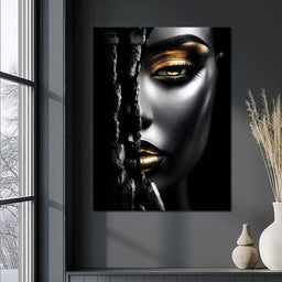 Golden Shadows Elegance - NicheCanvas