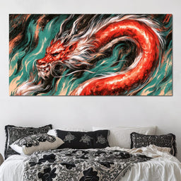 Dragon Waking From The Jade Currents - NicheCanvas