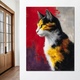 Golden Calico Cat Profile - NicheCanvas