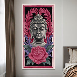 Tranquil Buddha Peony Garden - NicheCanvas