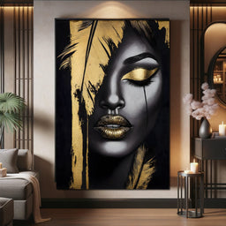 Golden Elegance Enigma - NicheCanvas