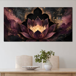 Gilded Lotus Temple Gate - NicheCanvas
